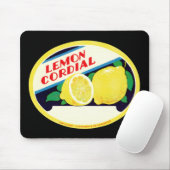 Vintages Lemon-Cordial-Label Mousepad (Mit Mouse)