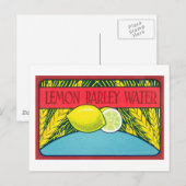 Vintages Lemon-Gerstenwasser Postkarte (Vorne/Hinten)