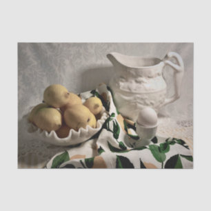 Vintages Lemon Kitchen Tissue Paper Seidenpapier