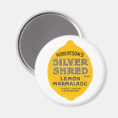 Vintages Lemon-Marmalade-Label Magnet (Vorderseite/Rückseite)