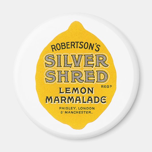 Vintages Lemon-Marmalade-Label Magnet (Vorne)