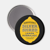 Vintages Lemon-Marmalade-Label Magnet (Vorderseite/Rückseite)