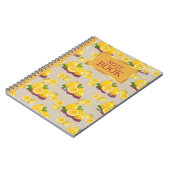 Vintages Lemon-Muster-Notebook Notizblock (Linke Seite)