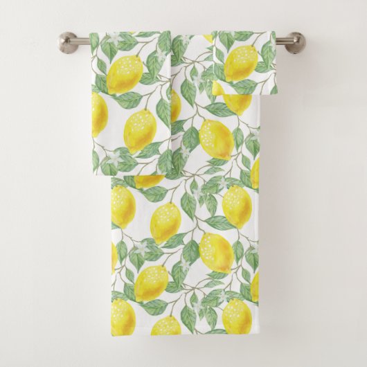 Vintages Lemon Vines Badetuch Set (Insitu)