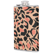 Vintages Leopard-Muster Flachmann (Links)