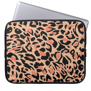 Vintages Leopard-Muster Laptopschutzhülle