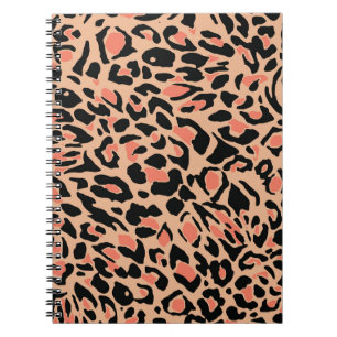Vintages Leopard-Muster Notizblock