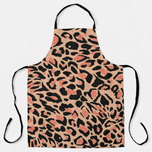 Vintages Leopard-Muster Schürze