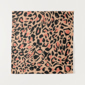 Vintages Leopard-Muster Wandteppich (Vorderseite (Horizontal))