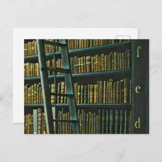 Vintages Lesekartengeschenk Postkarte (Vorne/Hinten)