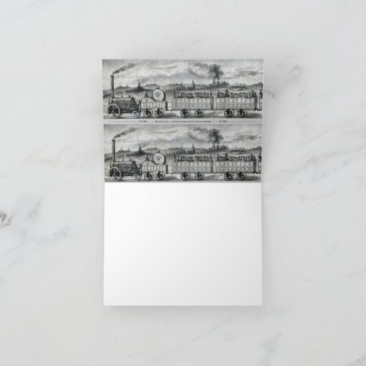 Vintages Lesezeichen 1831 Karte (Innenseite)