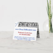 Vintages Lesezeichen 1831 Karte (Rückseite)