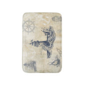 Vintages Leuchtturm Badematte (Vorderseite Vertikal)