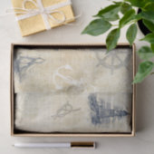 Vintages Leuchtturm Decoupage Seidenpapier (Geschenk)