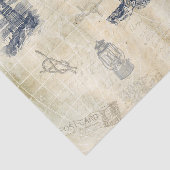 Vintages Leuchtturm Decoupage Seidenpapier (Ausschnitt)