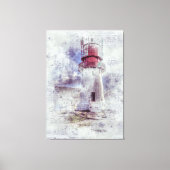 Vintages Leuchtturm Leinwanddruck (Vorderseite)