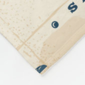 Vintages Leuchtturm-Plakat 1 Fleecedecke (Ecke)