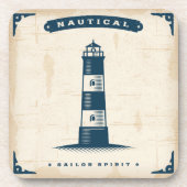 Vintages Leuchtturm-Plakat 1 Untersetzer (Vorderseite)