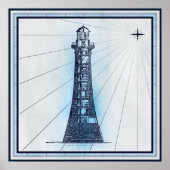 Vintages Leuchtturm Poster (Vorne)