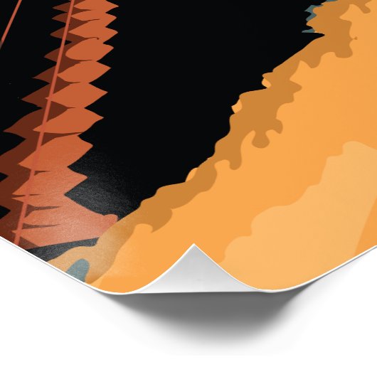 Vintages Leuchtturm Poster (Ecke)