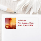 Vintages Leuchtturm-Postetikett (Insitu)