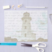 Vintages Leuchtturm Seaside Deocupage Seidenpapier (Handwerk)