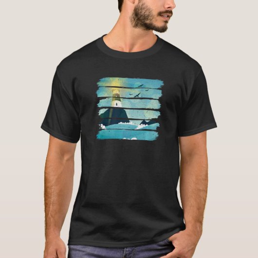 Vintages Leuchtturm T-Shirt (Vorderseite)
