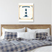 Vintages Leuchtturmposter 1 Leinwanddruck (Insitu (Schlafzimmer))