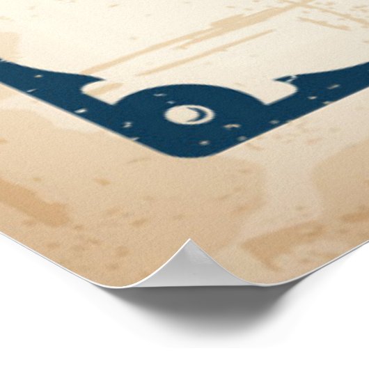 Vintages Leuchtturmposter 1 Poster (Ecke)