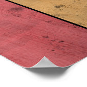 Vintages LGBT-Flag, schwarz, w-Text-Pride Poster (Ecke)