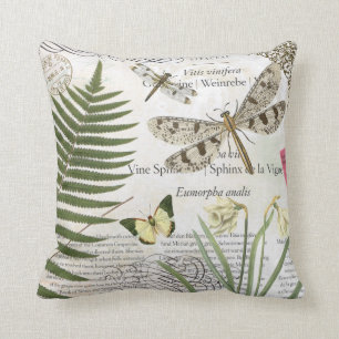 Vintages Libellenkissen Kissen