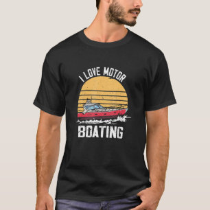 Vintages Liebe-Motorboot T-Shirt