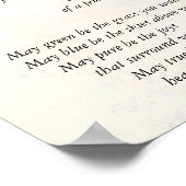 Vintages Liebesgedicht Poster (Ecke)