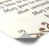 Vintages Liebesgedicht Poster (Ecke)