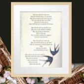 Vintages Liebesgedicht Poster