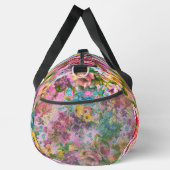 Vintages lila Blumenrosa-Muster Duffle Bag (Rechts)