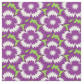 Vintages lila Blütenmuster Stoff (Nahaufnahme)