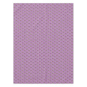 Vintages lila Blütenmuster Tischdecke (Vorderseite)