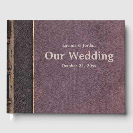 Vintages Lila Buch (Vorderseite)