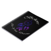Vintages lila Dream Catcher-Angebot Notizblock (Linke Seite)