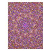 Vintages lila Fliesen-Muster-Kaleidoskop Tischdecke (Vorderseite)