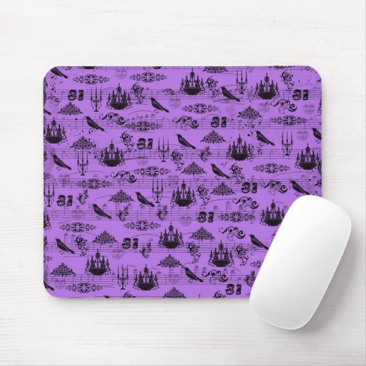 Vintages Lila Halloween Mousepad (Mit Mouse)