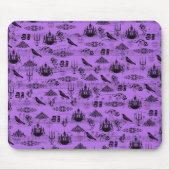Vintages Lila Halloween Mousepad (Vorne)