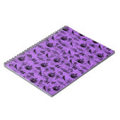 Vintages Lila Halloween Notizblock (Linke Seite)