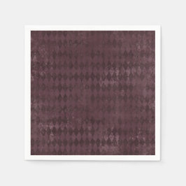 Vintages Lila Harlequin-Musterpapier Serviette