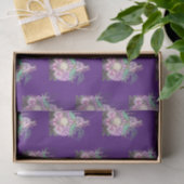 Vintages Lila Meereshexenmuster Seidenpapier (Geschenk)