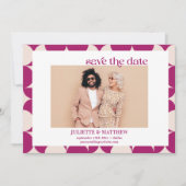 Vintages lila modernes Foto des Mittelalters Ankündigung (Vorderseite)