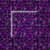 Vintages Lila Paisley Stoff (Kachel)