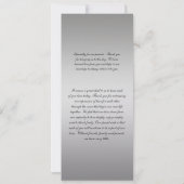 Vintages Lila Silberschwarzes Hochzeitsprogramm In Einladung (Rückseite)