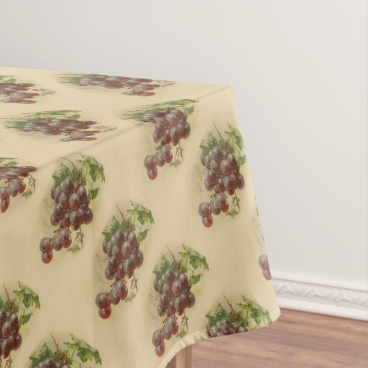 Vintages lila Traubenmuster Tischdecke (Beispiel)